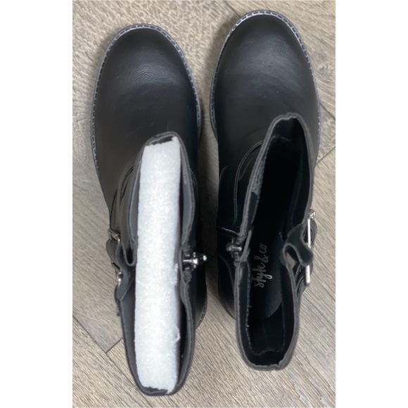 Cap Toe Mid-Calf Round Toe Block Heel Boots NWB! - Picture 8 of 16